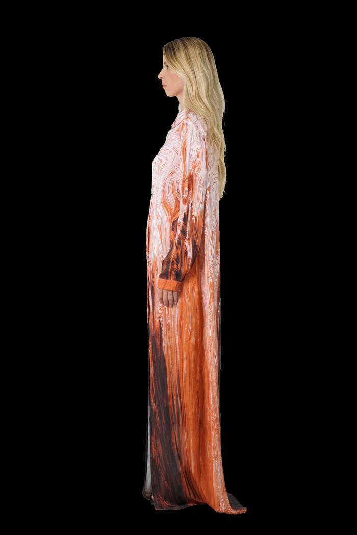Chemise Degradê Longo Vestido Tufi Duek