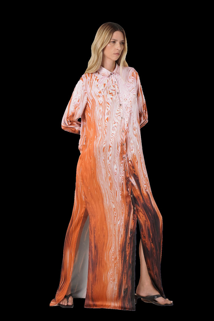 Chemise Degradê Longo Vestido Tufi Duek