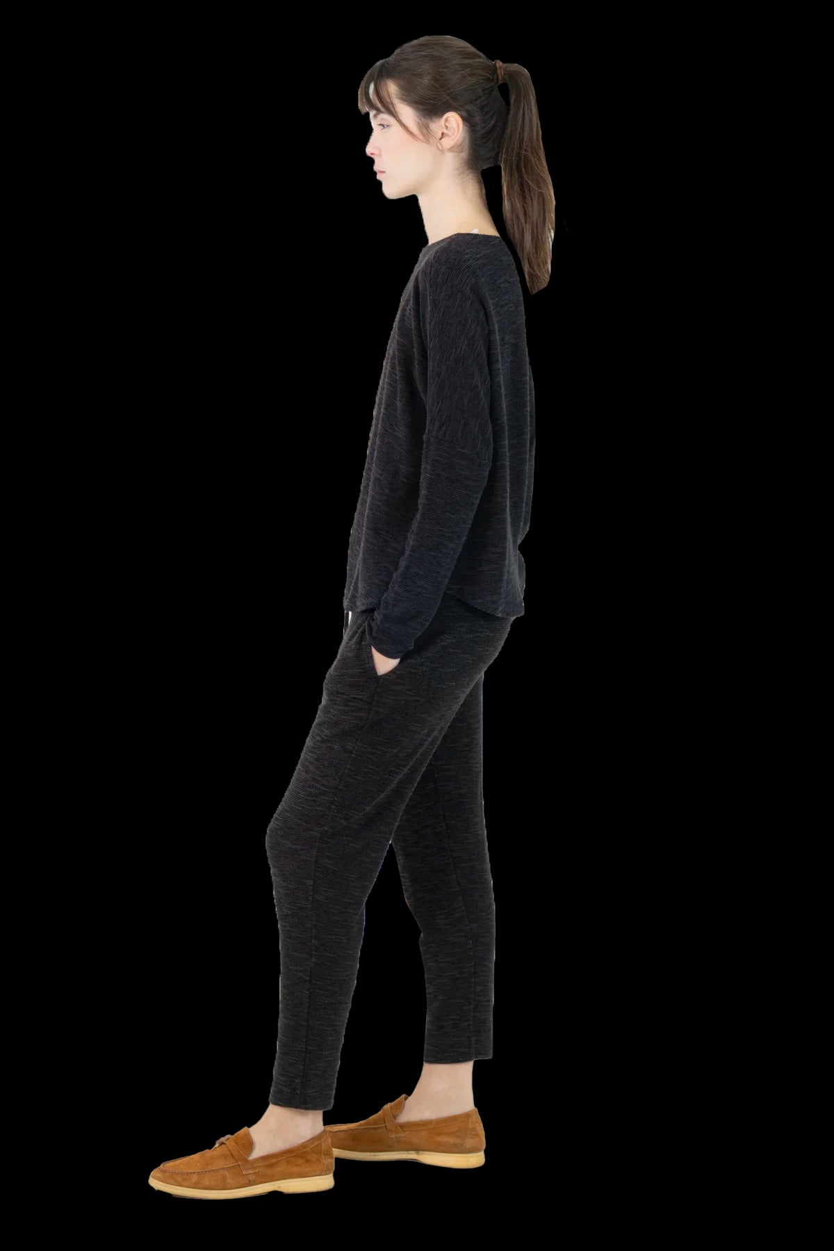 Conjunto Preto Textura T&F