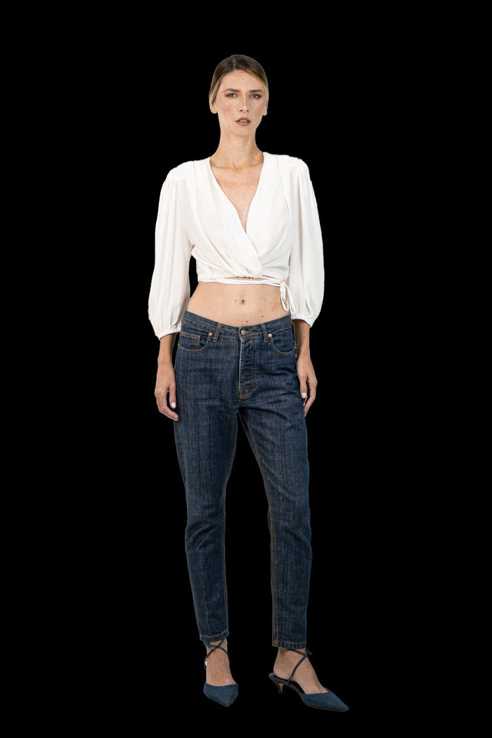 Cropped Branca Transpassada cropped Murau Label