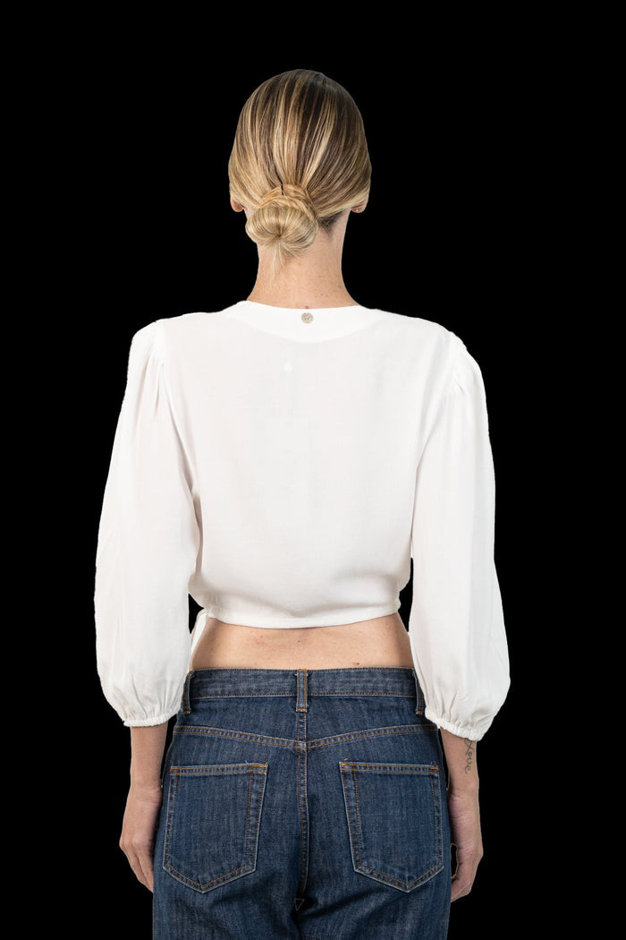 Cropped Branca Transpassada cropped Murau Label