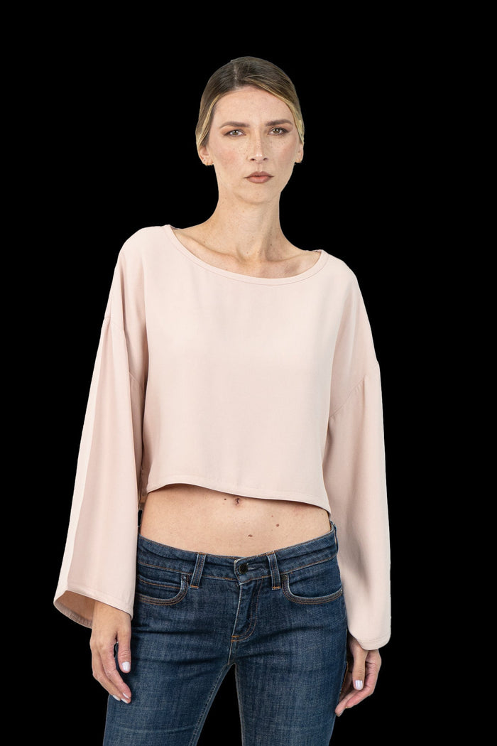 Cropped Rosa Reta cropped CRIS BARROS