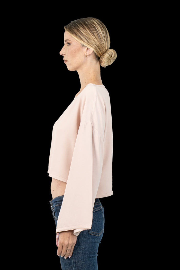 Cropped Rosa Reta cropped CRIS BARROS