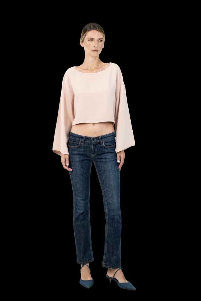 Cropped Rosa Reta cropped CRIS BARROS