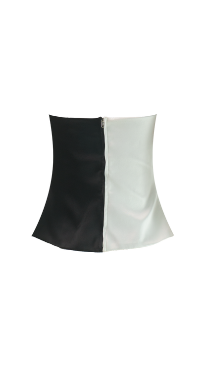 Cropped Bicolor Detalhe Zara