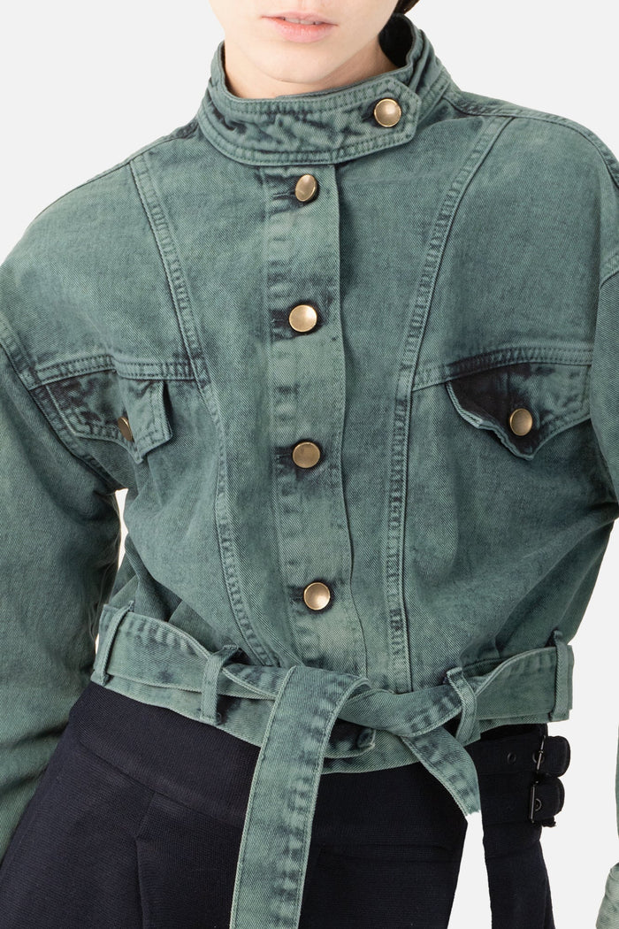 Jaqueta Color Jeans Jaqueta crua