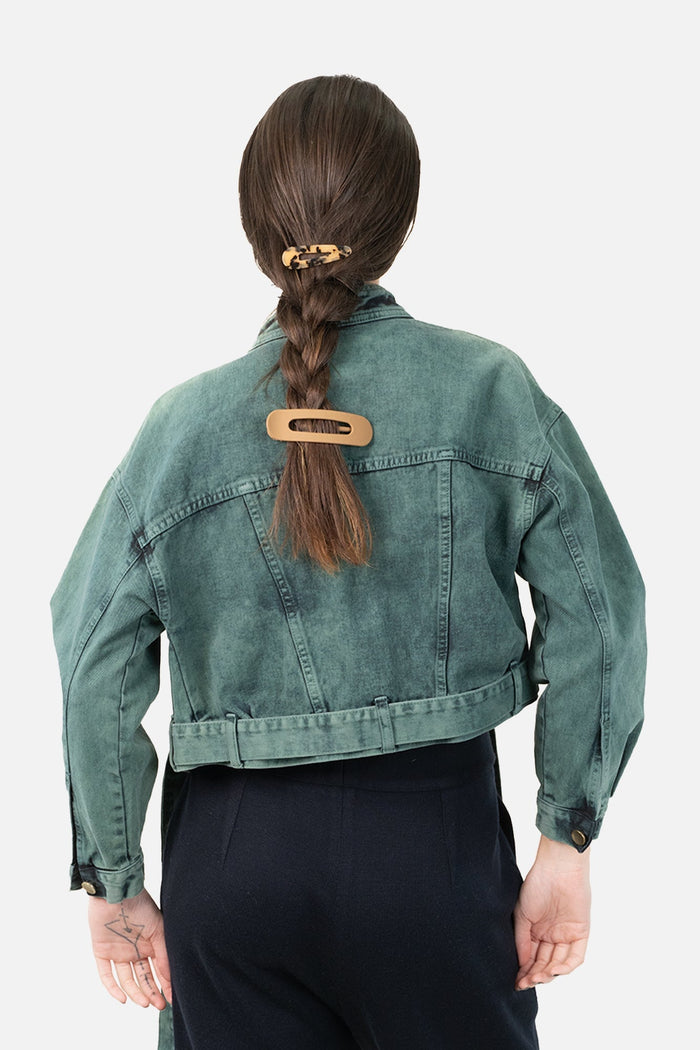 Jaqueta Color Jeans Jaqueta crua