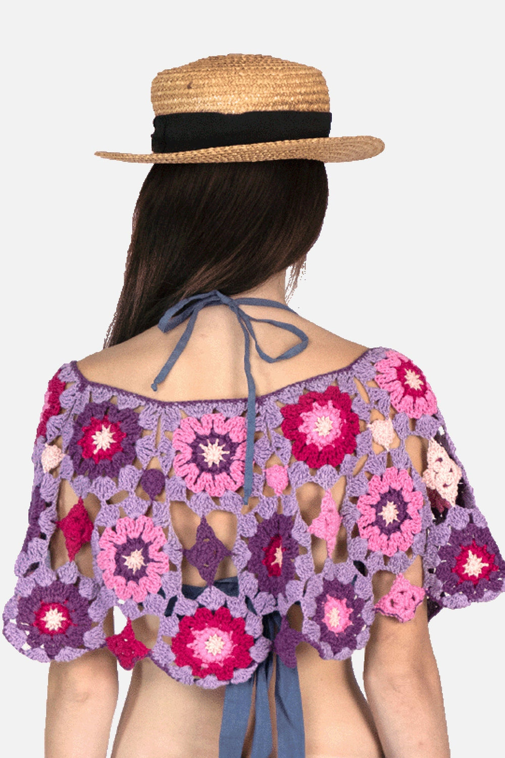 Pelerine Color Croche Pelerino Garimpo Adda