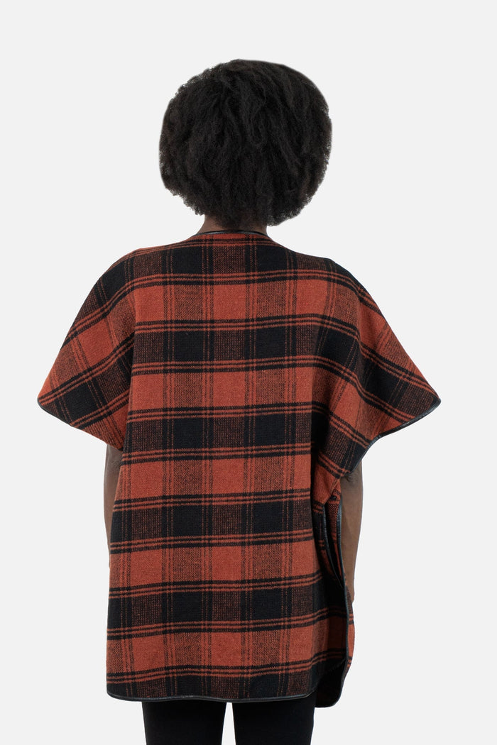 Poncho Bicolor Xadrez Poncho Sté