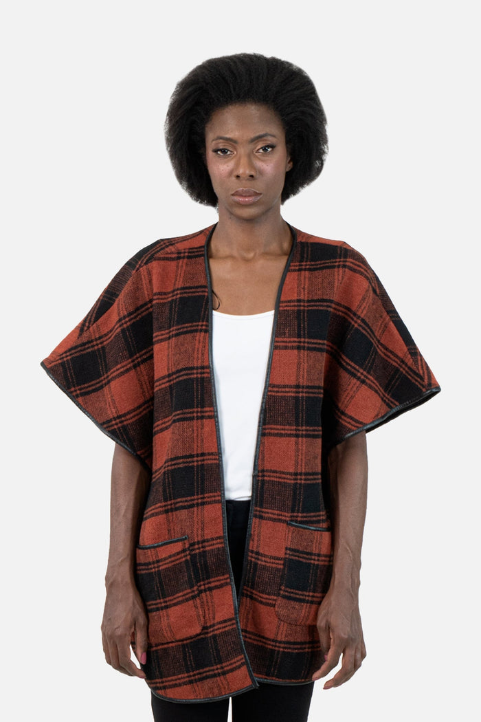 Poncho Bicolor Xadrez Poncho Sté