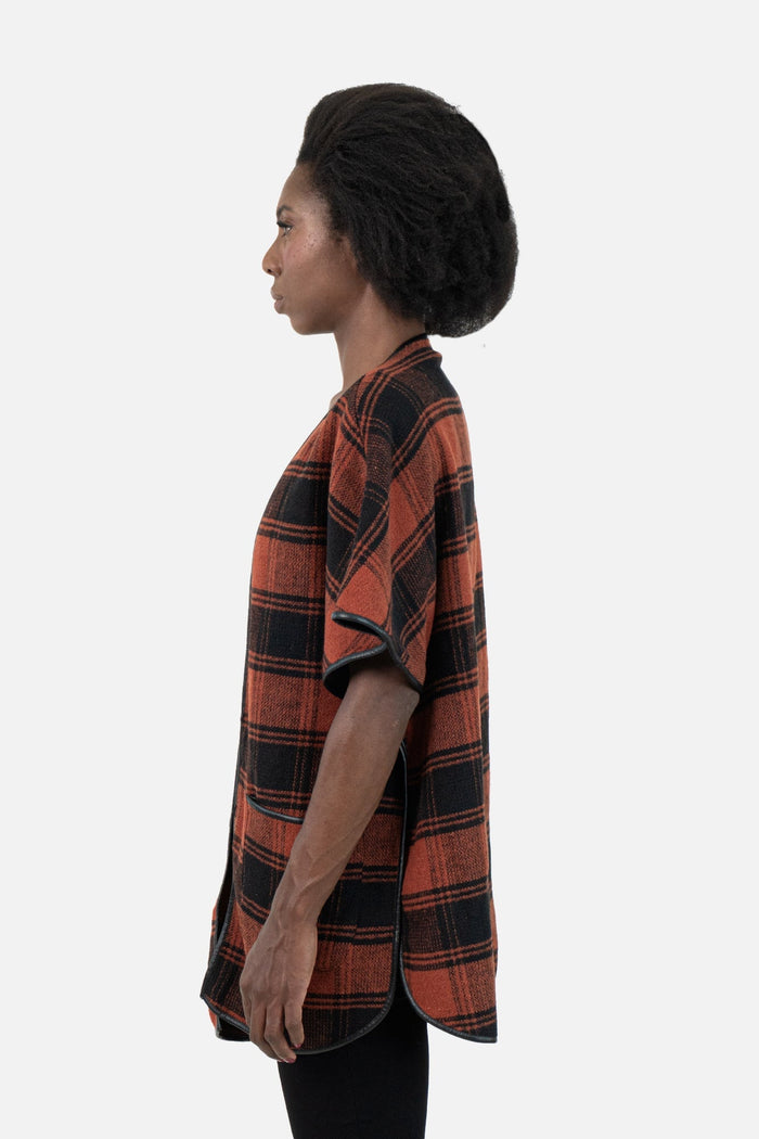 Poncho Bicolor Xadrez Poncho Sté