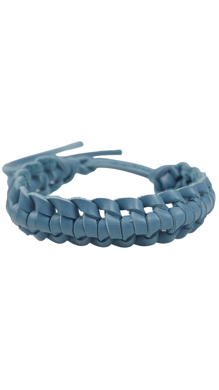 Pulseira Azul Tressé Pulseira Garimpo Adda