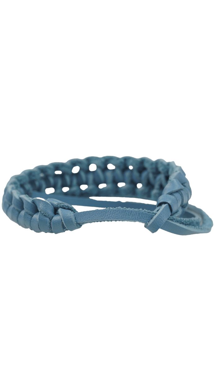 Pulseira Azul Tressé Pulseira Garimpo Adda