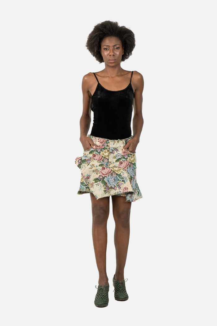 Saia Floral Assimétrica Saia Zara
