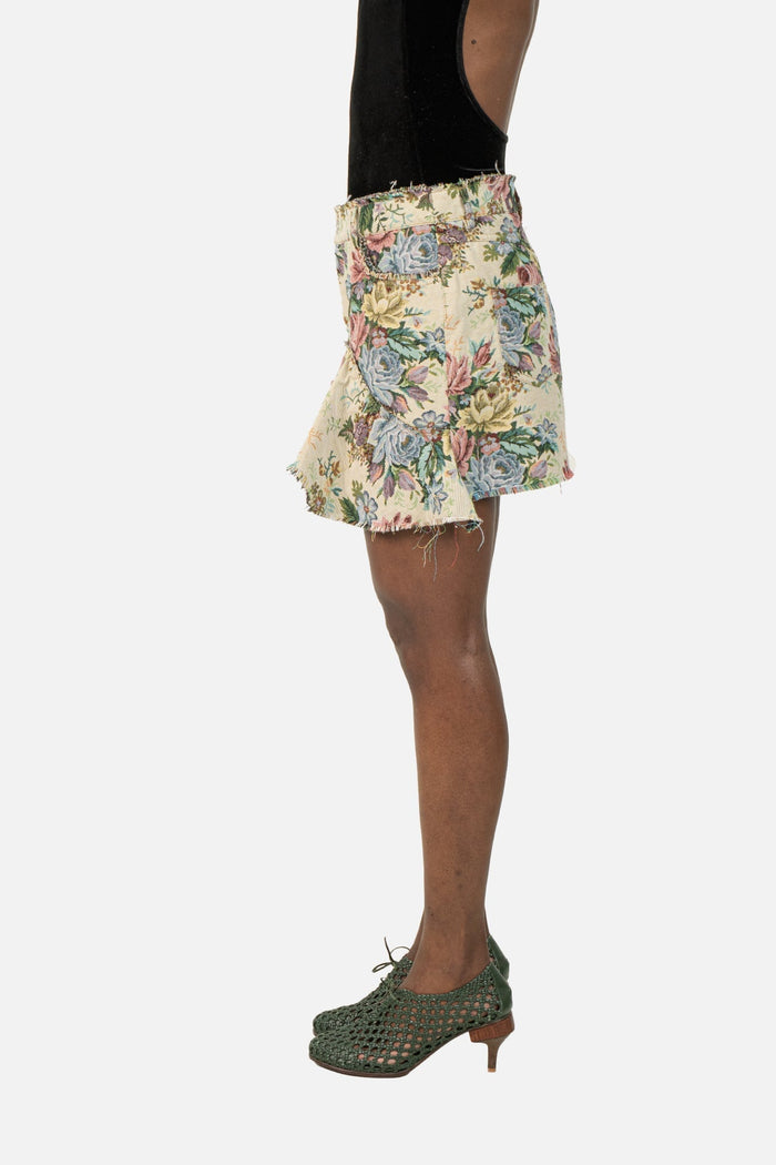 Saia Floral Assimétrica Saia Zara