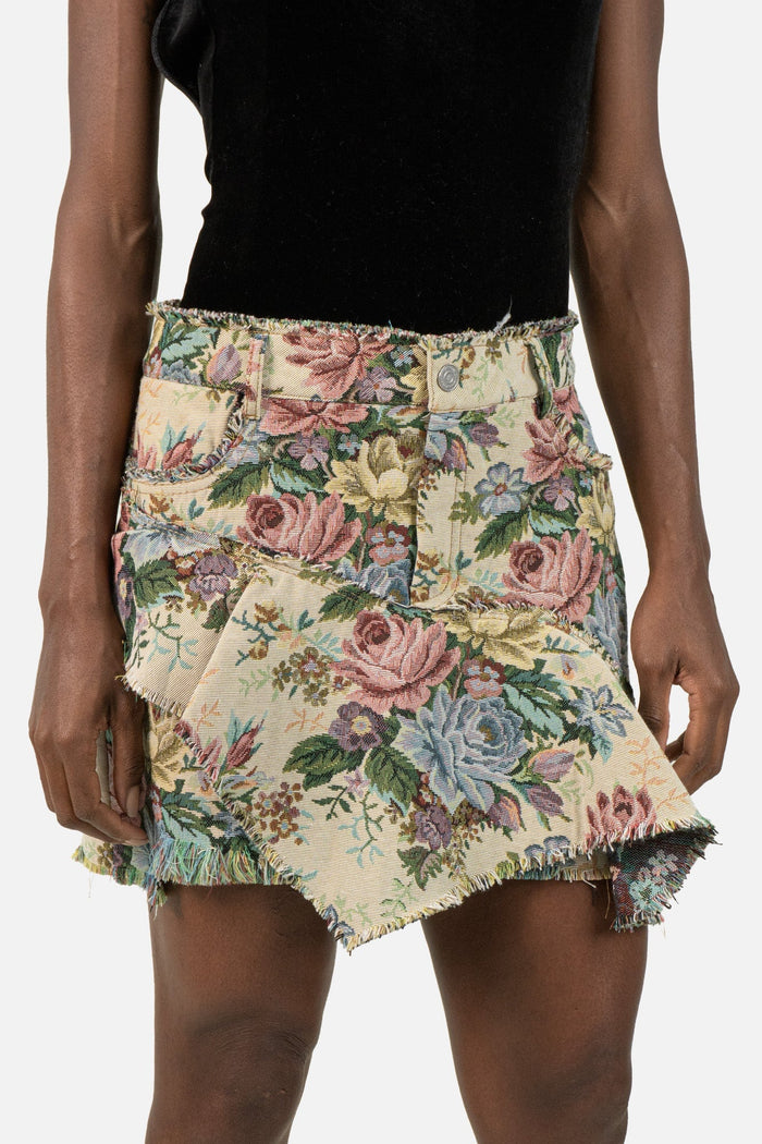 Saia Floral Assimétrica Saia Zara