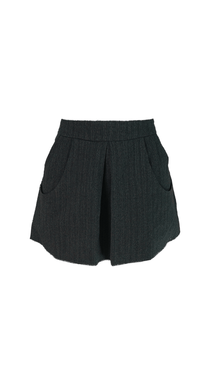 Saia Short Preto saia short Adda Second Hand