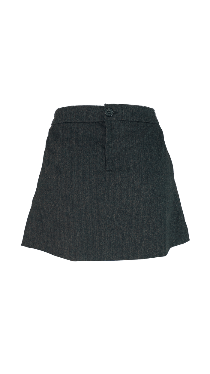 Saia Short Preto saia short Adda Second Hand