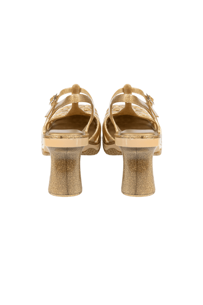 Sandalia Dourada Plástico sandalia Melissa