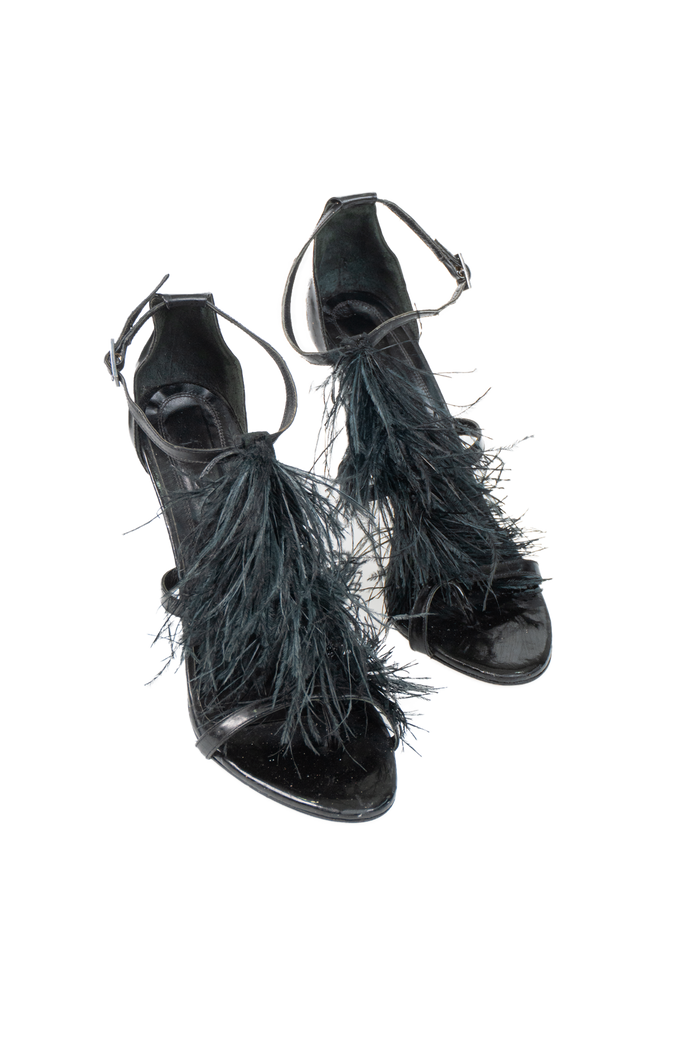 Sandália Preta Pena sandalia NK STORE