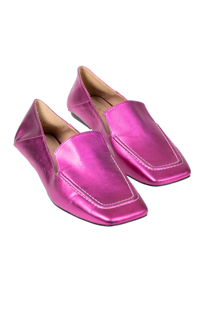 Sapato rosa mocassim sapato Garimpo Adda