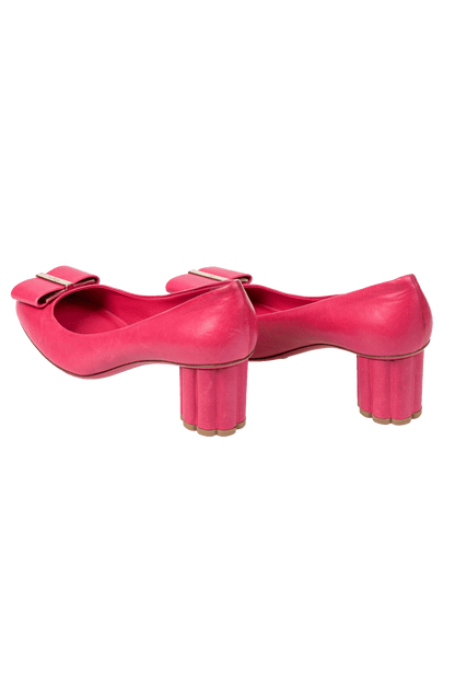 Sapato Rosa Couro Ferragamo