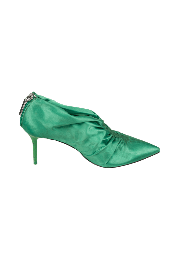 Sapato Verde Tecido sapato Zara