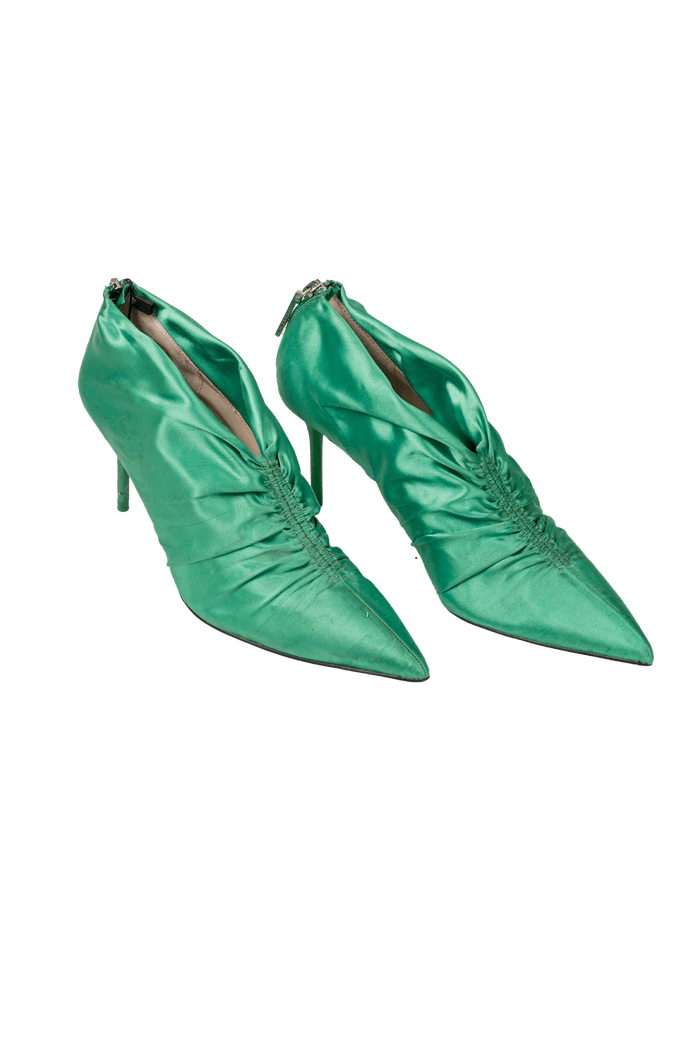 Sapato Verde Tecido sapato Zara
