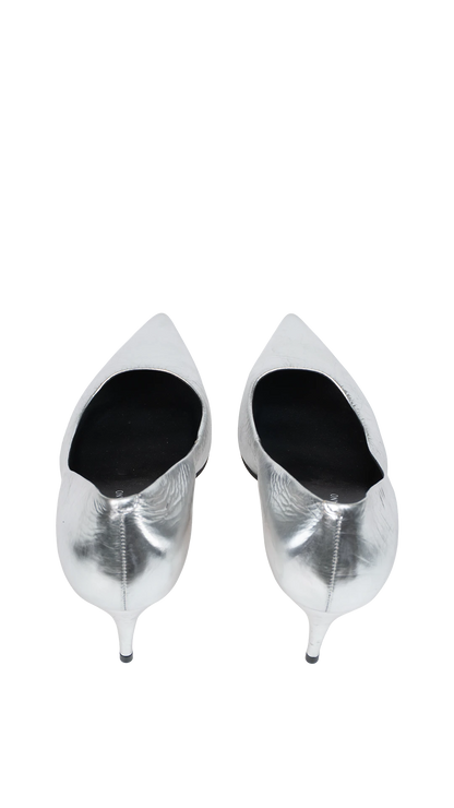 Scarpin Prata Carrano
