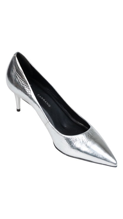 Scarpin Prata Carrano