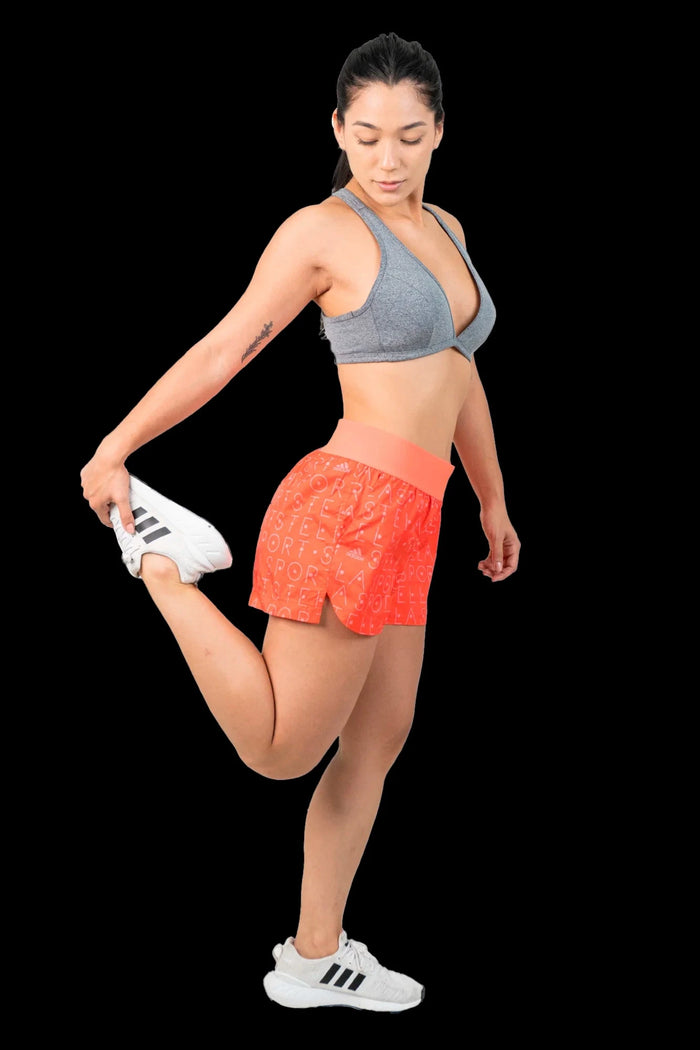 Short Laranja Sport short fitness Adidas x Stella McCartney