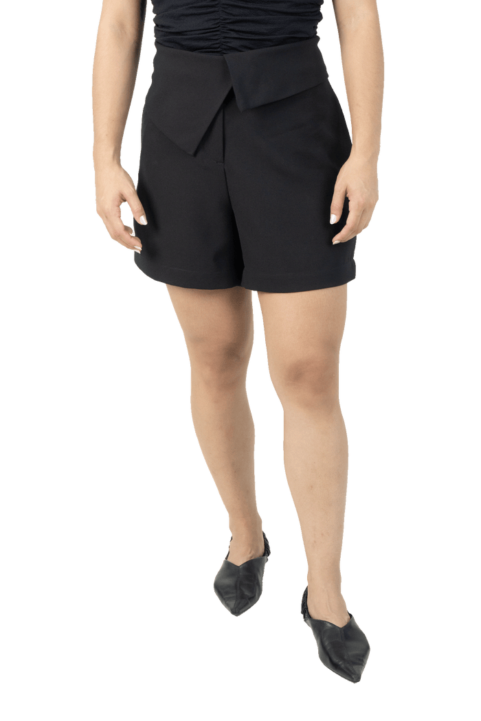 Short Preto Detalhe short Garimpo Adda