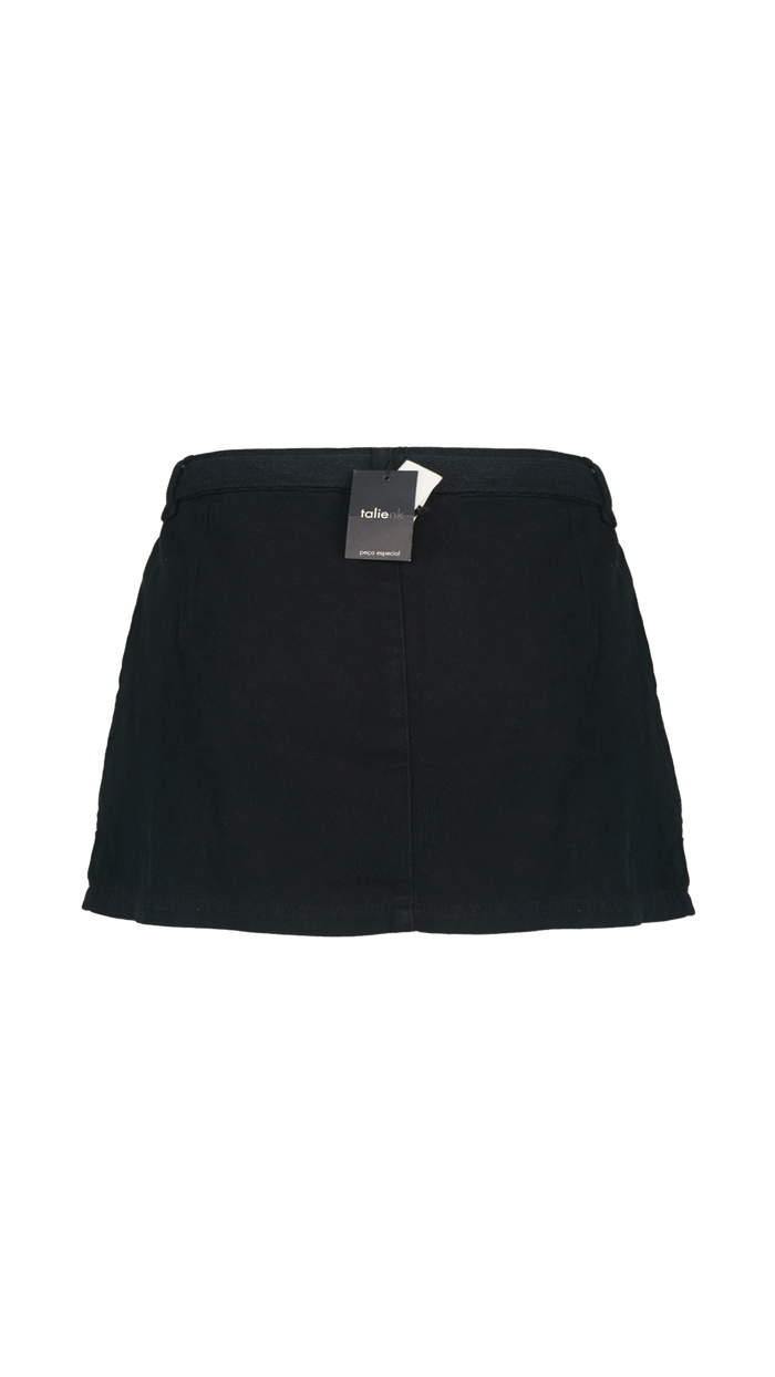 Short Saia Preto saia short TalieNk
