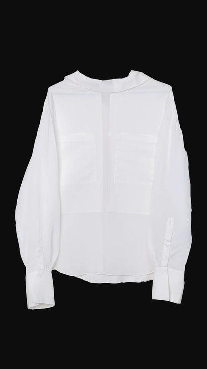 Blusa Branca Detalhe Zara