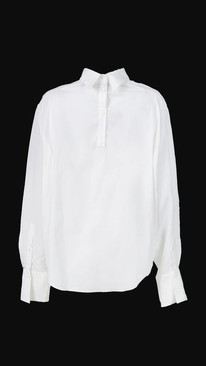 Blusa Branca Detalhe Zara