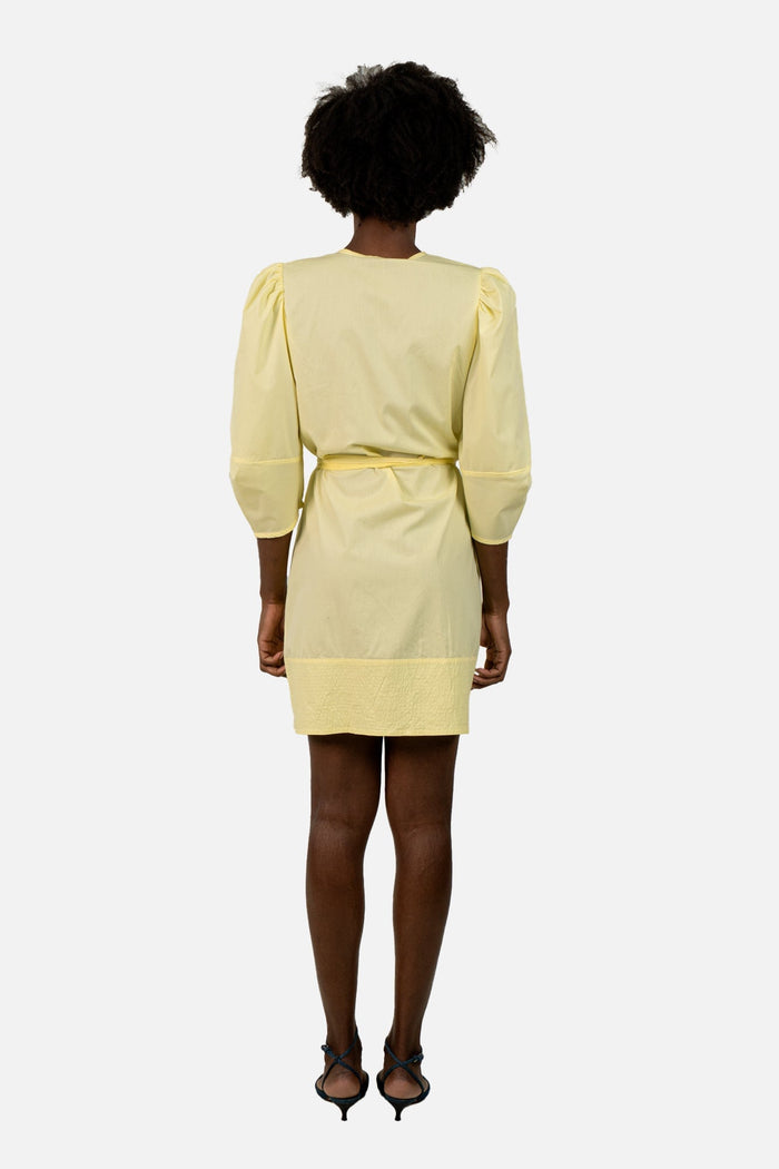 Vestido Amarelo Transpassado vestido Animale