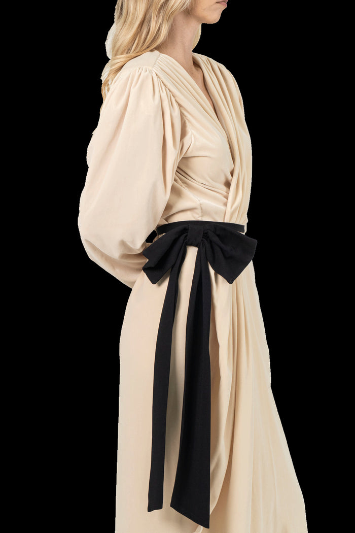 Vestido Bege Veludo Vestido CRIS BARROS LIMITED