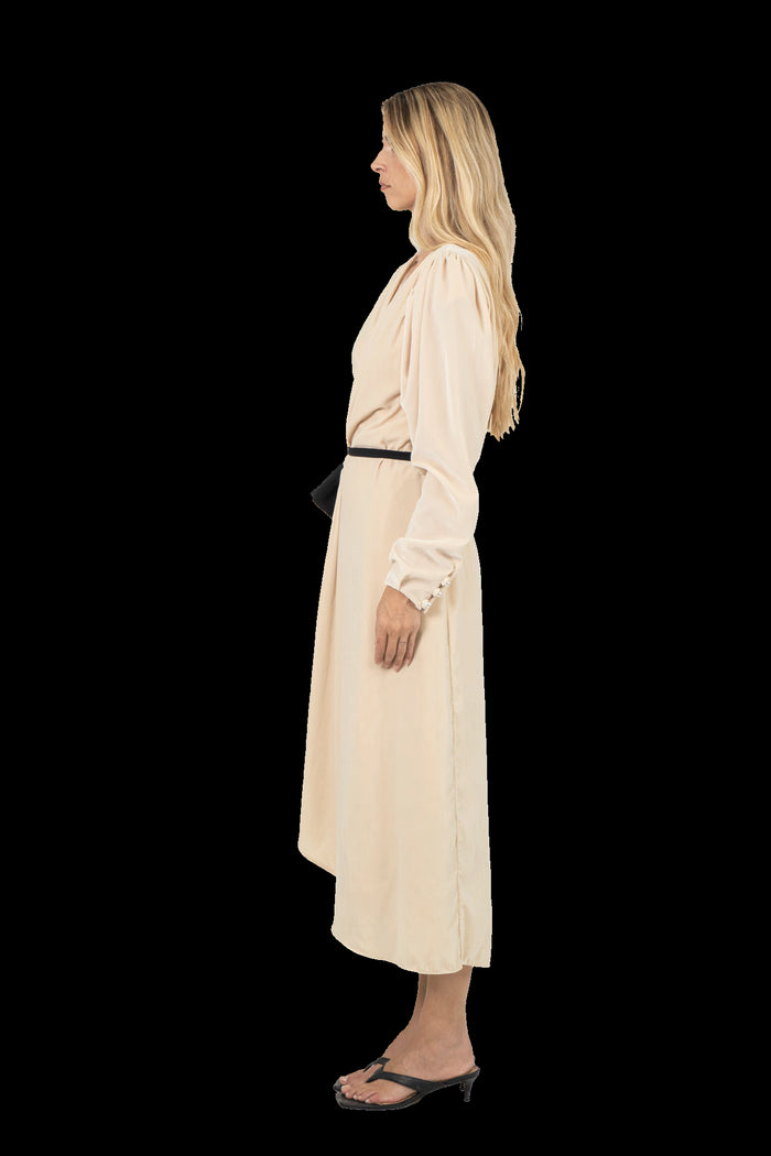 Vestido Bege Veludo Vestido CRIS BARROS LIMITED