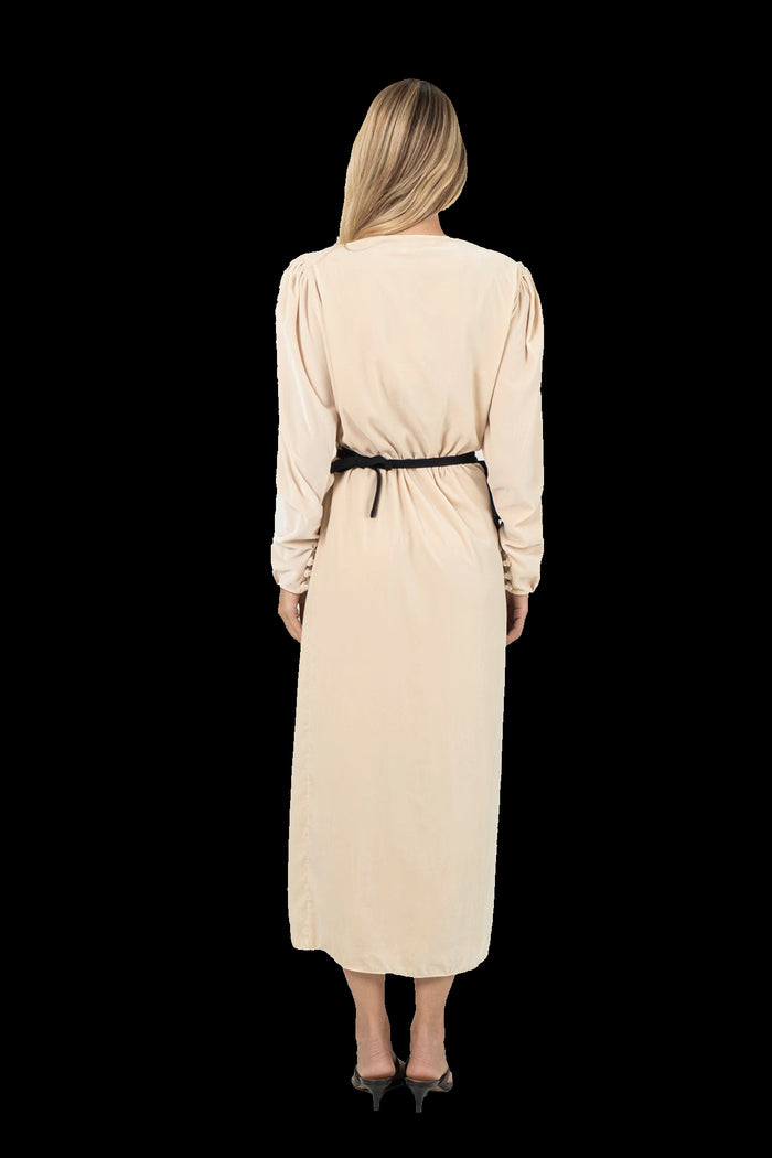 Vestido Bege Veludo Vestido CRIS BARROS LIMITED