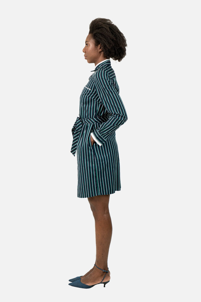 Vestido Bicolor Listrado Vestido Brooks Brothers