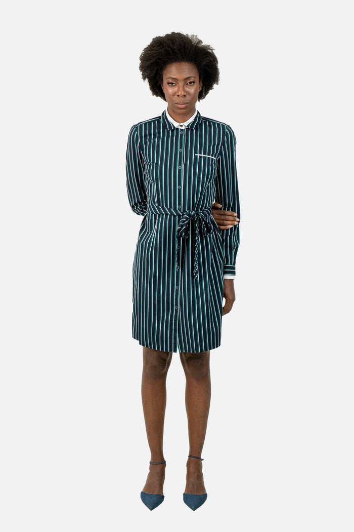 Vestido Bicolor Listrado Vestido Brooks Brothers