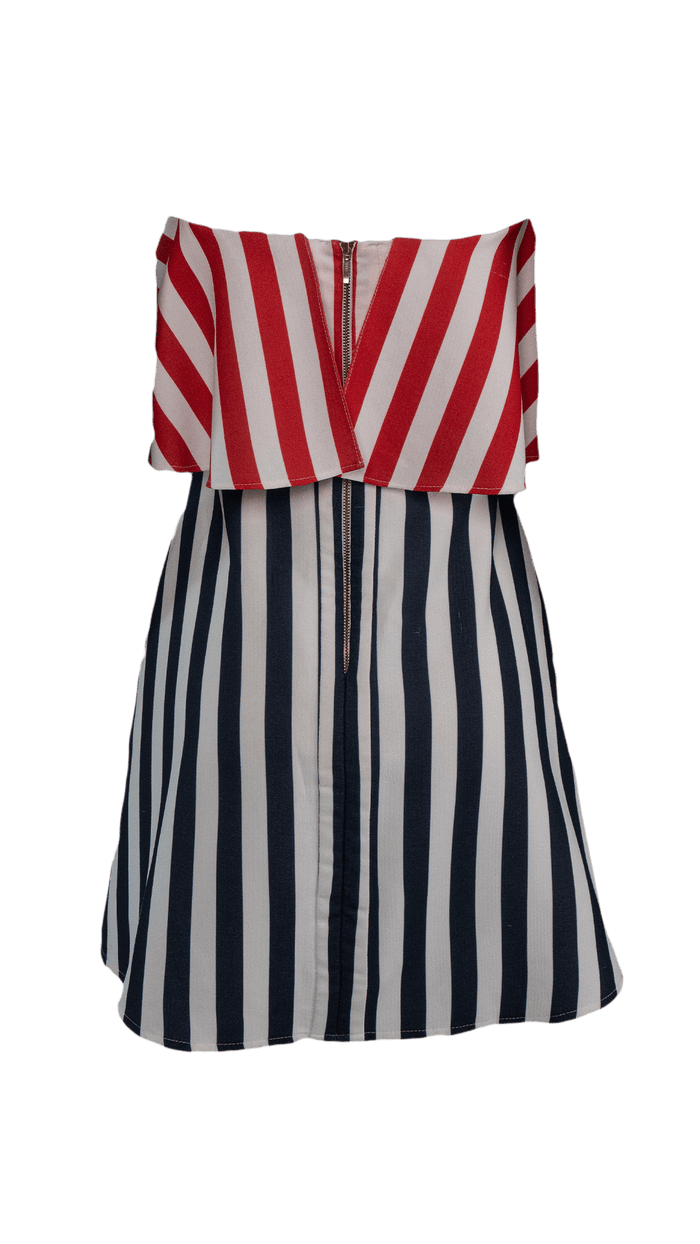 Vestido Bicolor Listrado vestido Skazi