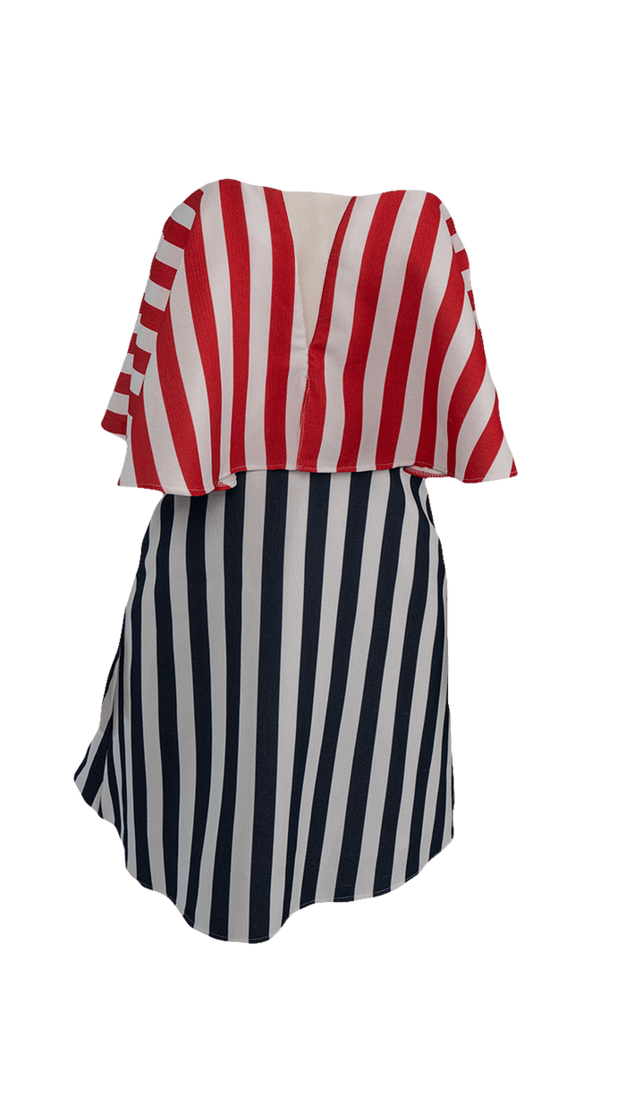 Vestido Bicolor Listrado vestido Skazi