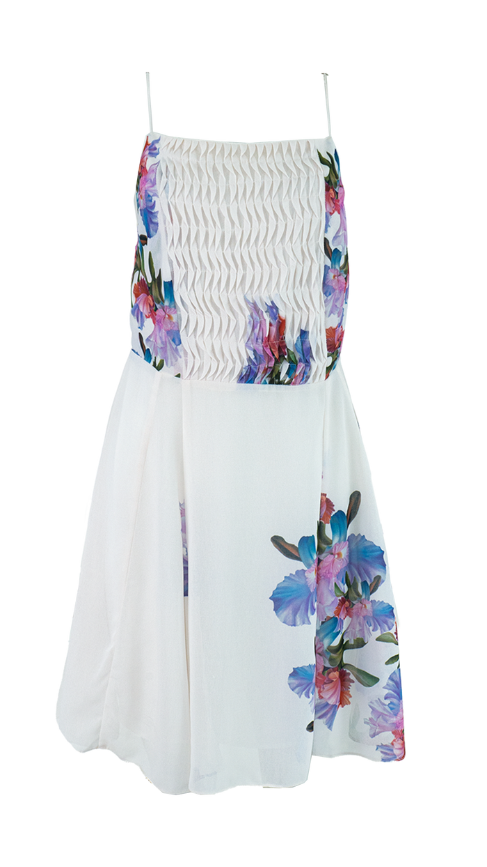Vestido Branco Alça Garimpo Adda