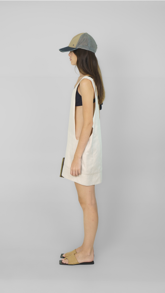 Vestido Cru Curto saida de praia Osklen