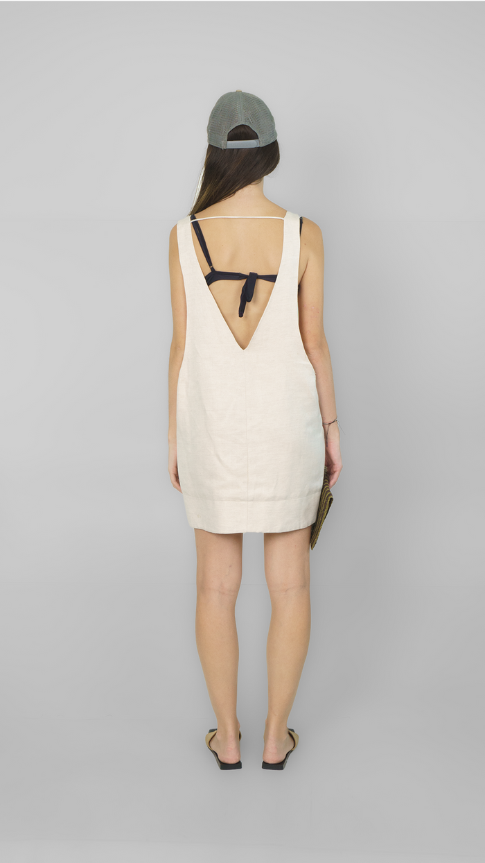 Vestido Cru Curto saida de praia Osklen