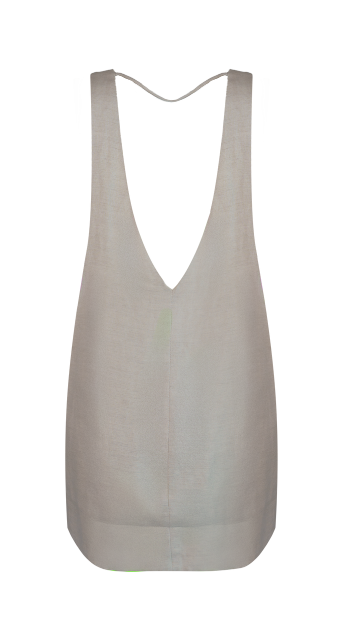 Vestido Cru Curto saida de praia Osklen