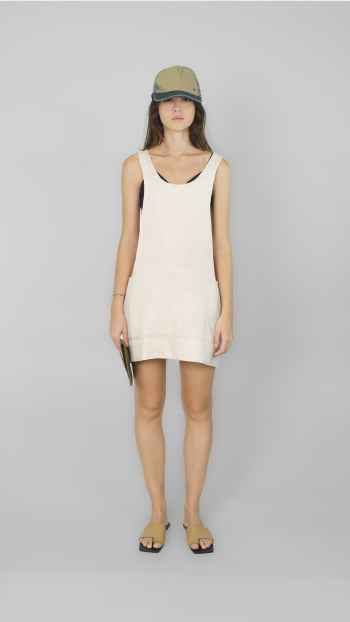 Vestido Cru Curto saida de praia Osklen