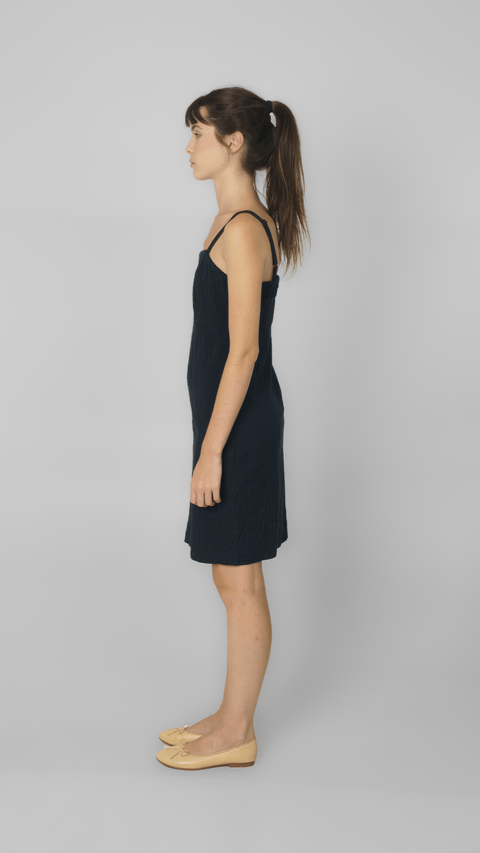 Vestido preto alça Garimpo Adda