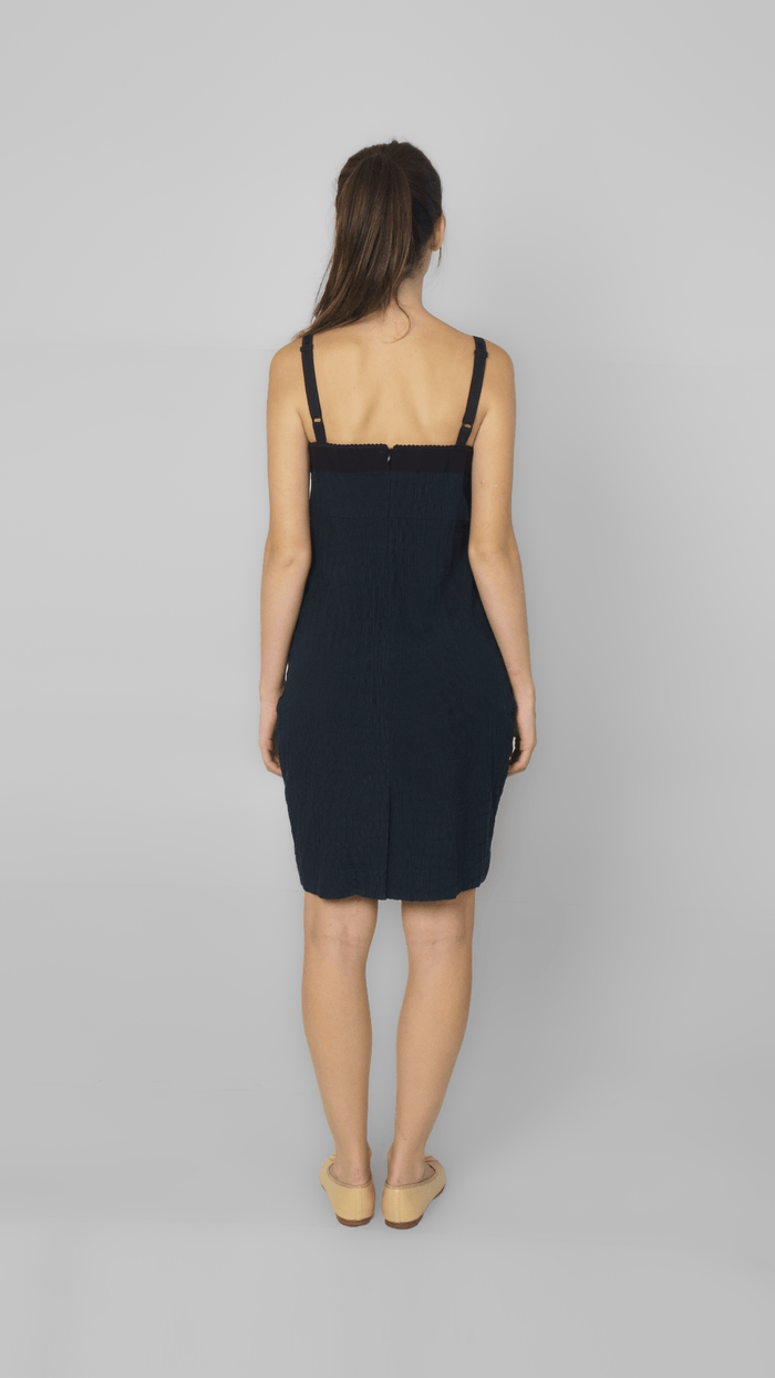 Vestido preto alça Garimpo Adda